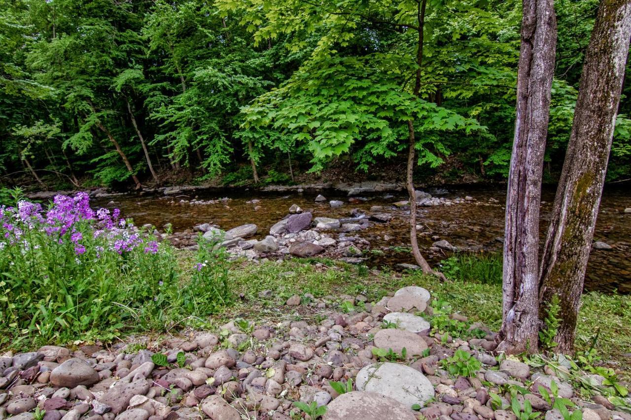 Cabin By The Creek With Private Creek Access Tannersville Exterior photo